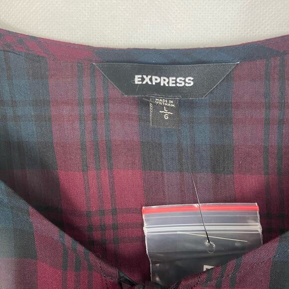 NWT Express Women's Peasant Crop Top Size Large - Picture 5 of 11